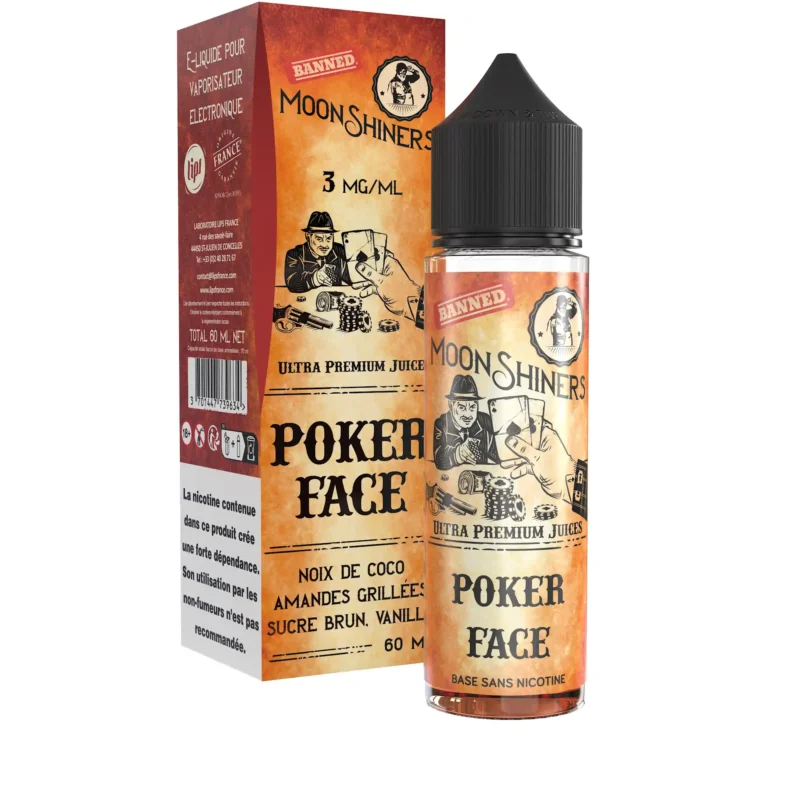 E-liquide Poker Face 60ml Moonshiners